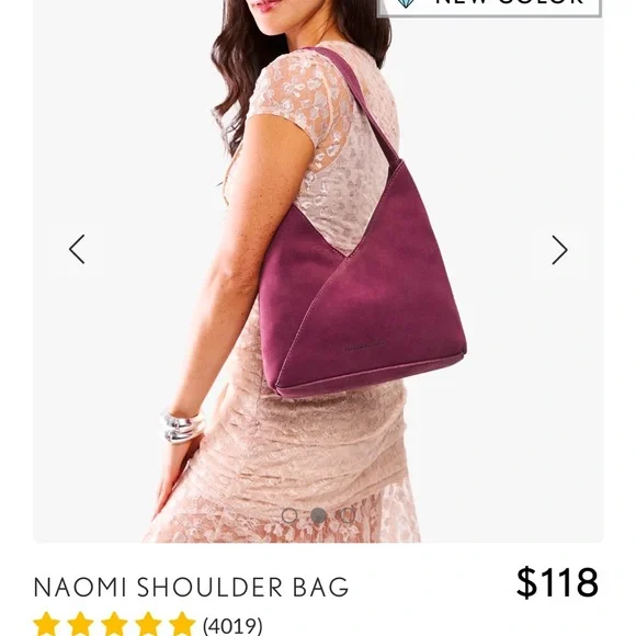 Portland Leather Deep Red Hobo Bag - Picture 6 of 10